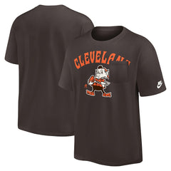 Cleveland Browns Rewind Heavy Max90 Pocket T-Shirt Brown | Nike for Sale