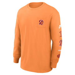 Tampa Bay Buccaneers Rewind Heavy Max90 Pocket Long Sleeve T-Shirt Orange | Nike for Sale
