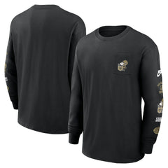 New Orleans Saints Rewind Heavy Max90 Pocket Long Sleeve T-Shirt Black | Nike for Sale