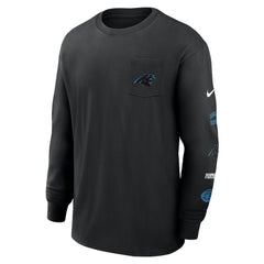 Carolina Panthers Rewind Heavy Max90 Pocket Long Sleeve T-Shirt Black | Nike for Sale