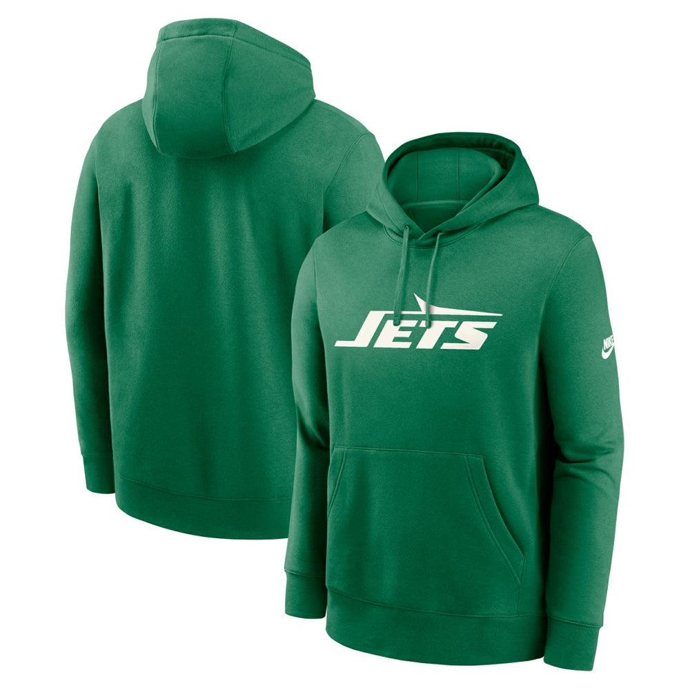 New York Jets Big & Tall Club Logo Pullover Hoodie Green | Nike for Sale