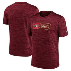 San Francisco 49ers Big & Tall Velocity Performance T-Shirt Scarlet | Nike for Sale