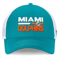 Miami Dolphins Upper Trucker Adjustable Hat Aqua/White | Fanatics
