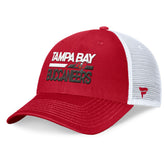 Tampa Bay Buccaneers Upper Trucker Adjustable Hat Red/White | Fanatics