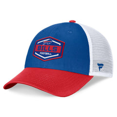 Buffalo Bills Bench Trucker Adjustable Hat Royal/Red | Fanatics