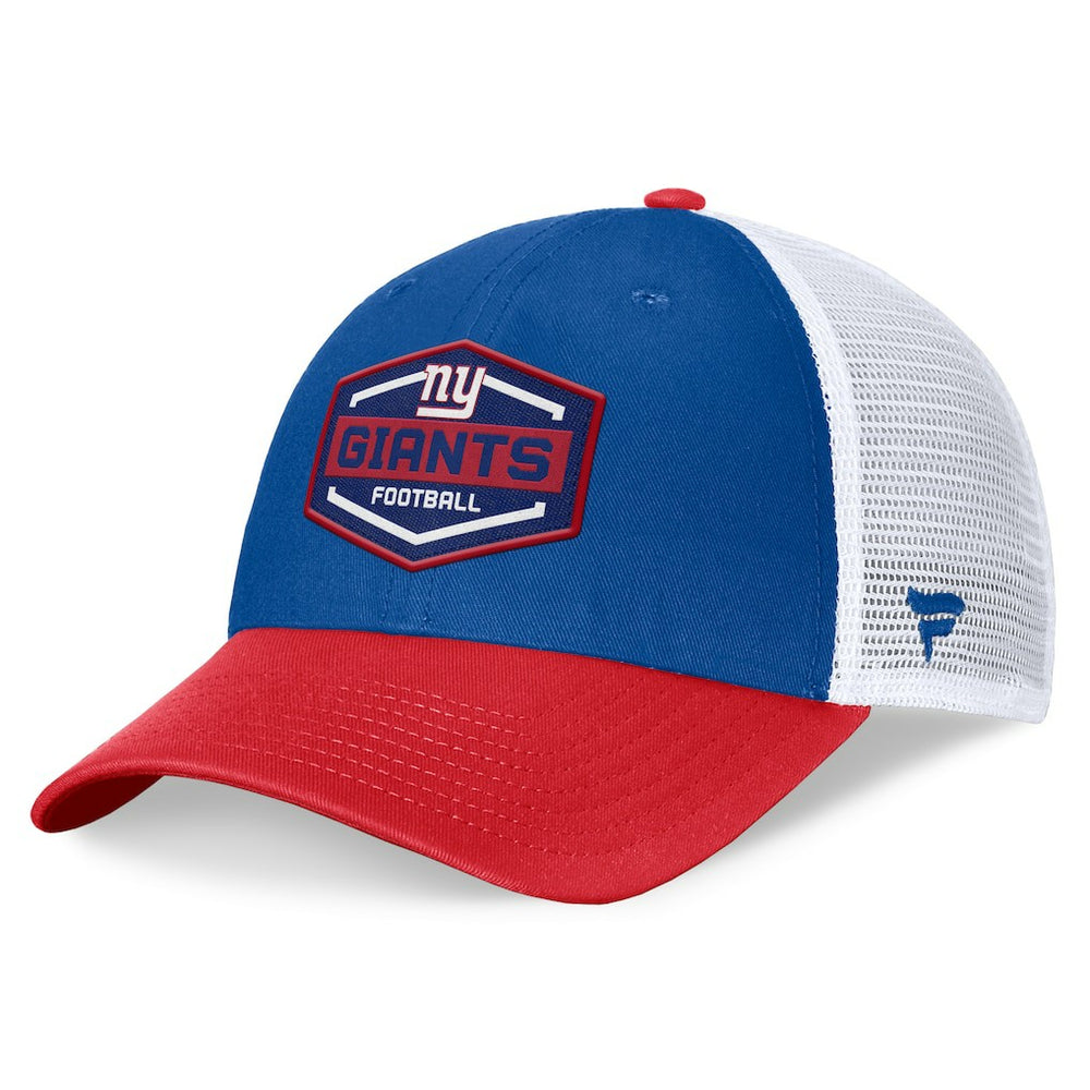 New York Giants Bench Trucker Adjustable Hat Royal/Red | Fanatics
