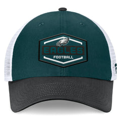 Philadelphia Eagles Bench Trucker Adjustable Hat Midnight Green/Black | Fanatics