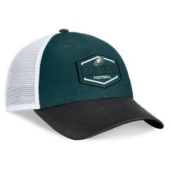 Philadelphia Eagles Bench Trucker Adjustable Hat Midnight Green/Black | Fanatics