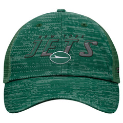New York Jets Challenge Trucker Adjustable Hat Heather Green | Fanatics