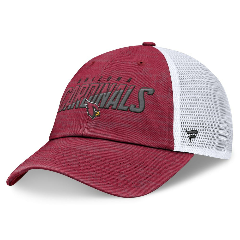 Arizona Cardinals Challenge Trucker Adjustable Hat Heather Cardinal | Fanatics