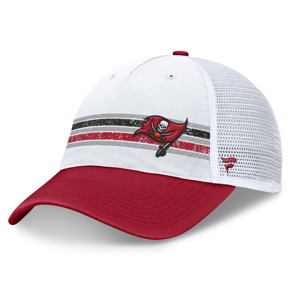 Tampa Bay Buccaneers Flawless Stripe Adjustable Hat White/Red | Fanatics