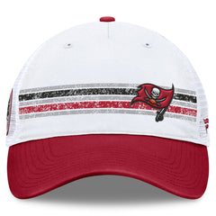 Tampa Bay Buccaneers Flawless Stripe Adjustable Hat White/Red | Fanatics