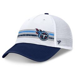 Tennessee Titans Flawless Stripe Adjustable Hat White/Navy | Fanatics