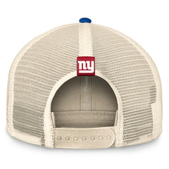 New York Giants Diamond Stripe Trucker Adjustable Hat Natural/Royal | Fanatics