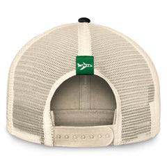 New York Jets Diamond Stripe Trucker Adjustable Hat Natural/Black | Fanatics