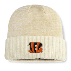 Cincinnati Bengals Block Cuffed Knit Hat Cream | Fanatics