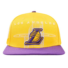 Los Angeles Lakers Pro Standard Logo Morph Snapback Hat Gold/Purple - NBA