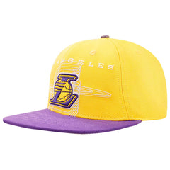 Los Angeles Lakers Pro Standard Logo Morph Snapback Hat Gold/Purple - NBA