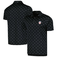 USMNT Levelwear Groove Performance Polo Black - FIFA World CUP