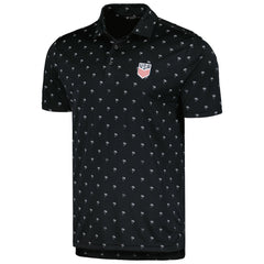 USMNT Levelwear Groove Performance Polo Black - FIFA World CUP