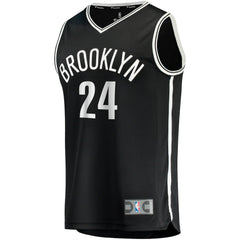 Cam Thomas Brooklyn Nets Big & Tall Fast Break Player Jersey Black Icon Edition - NBA