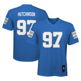 Aidan Hutchinson Detroit Lions Youth Replica Player Jersey Blue | NFL