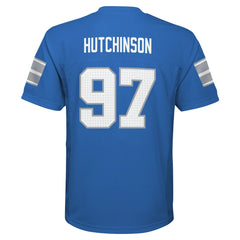 Aidan Hutchinson Detroit Lions Youth Replica Player Jersey Blue | NFL