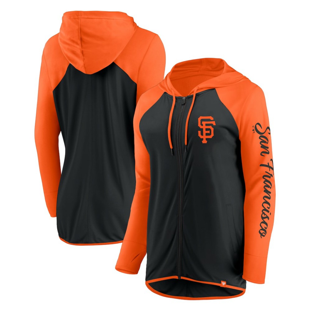 San Francisco Giants Fanatics Women's Script Sleeve Full-Zip Hoodie - MLB