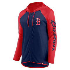 Boston Red Sox Fanatics Women's Script Sleeve Full-Zip Hoodie - MLB