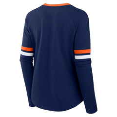 Houston Astros Fanatics Women's Won & Done Raglan Lace-Up Long Sleeve T-Shirt - MLB