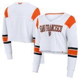 San Francisco Giants Fanatics Women's Stretch Cropped Fashion Long Sleeve T-Shirt - MLB