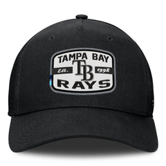 Tampa Bay Rays Fanatics Team Patch A-Frame Trucker Snapback Hat - MLB