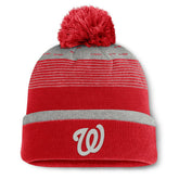 Washington Nationals Fanatics Fundamental Gradient Cuffed Knit Hat with Pom - MLB