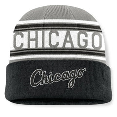 Chicago White Sox Fanatics Fundamental Team Stripe Cuffed Knit Hat - MLB