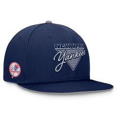 New York Yankees Fanatics Fundamental Tri-Script Fitted Hat - MLB