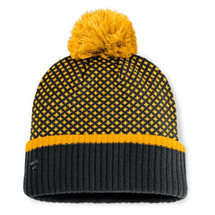 Pittsburgh Pirates Fanatics Women's Fundamental Jacquard Cuffed Knit Hat with Pom - MLB