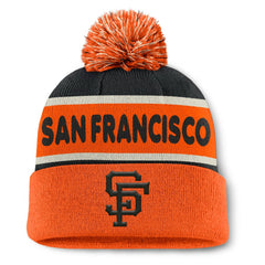 San Francisco Giants Fanatics Heritage Cuffed Knit Hat with Pom - MLB