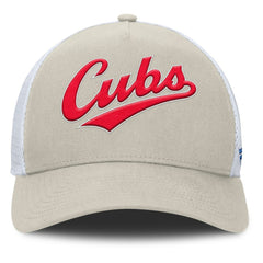 Chicago Cubs Fanatics Heritage Light Khaki A-Frame Adjustable Hat - MLB