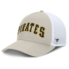 Pittsburgh Pirates Fanatics Heritage Light Khaki A-Frame Adjustable Hat - MLB