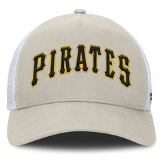 Pittsburgh Pirates Fanatics Heritage Light Khaki A-Frame Adjustable Hat - MLB
