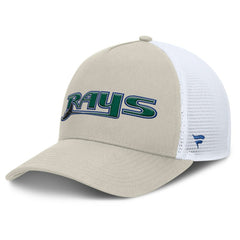 Tampa Bay Rays Fanatics Heritage Light Khaki A-Frame Adjustable Hat - MLB