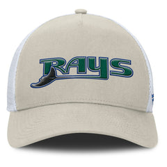 Tampa Bay Rays Fanatics Heritage Light Khaki A-Frame Adjustable Hat - MLB