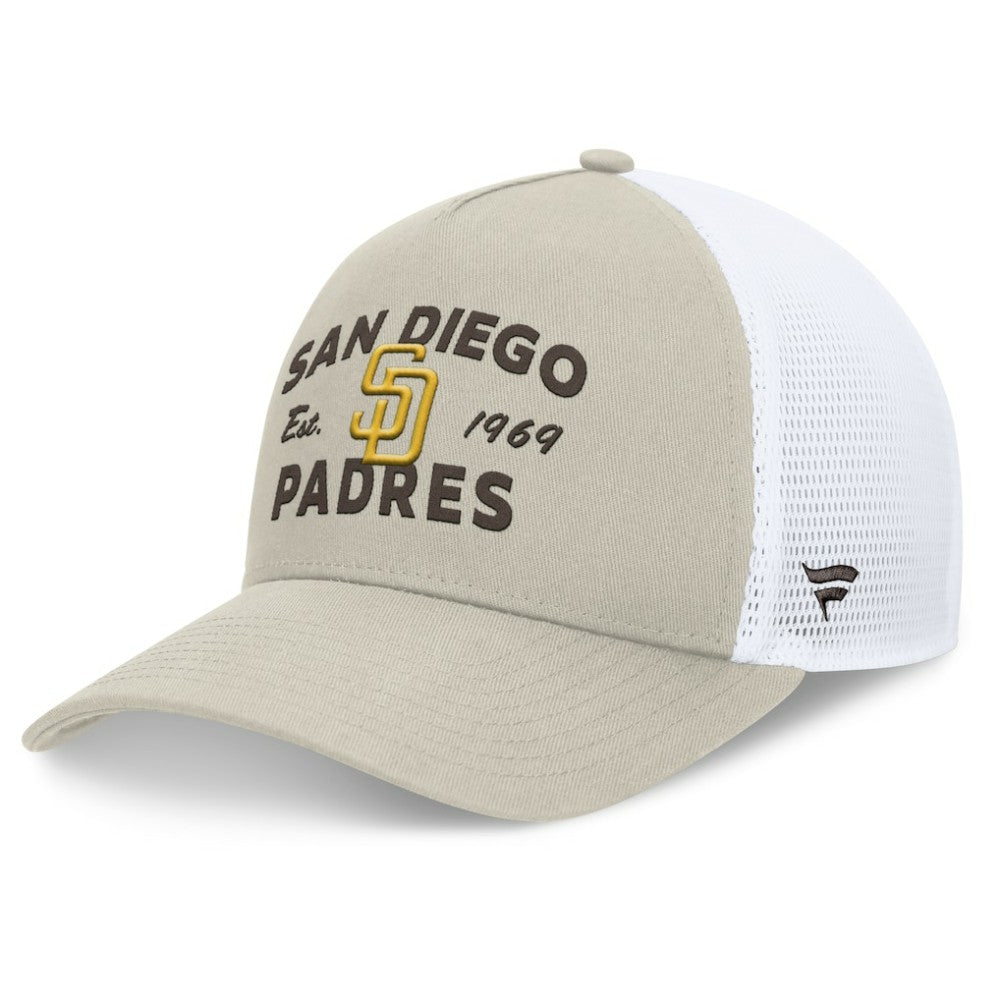 San Diego Padres Fanatics A-Frame Trucker Adjustable Hat - MLB