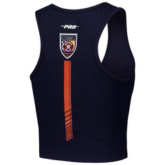 Houston Astros Pro Standard Women's Fast Lane Fitted Tri-Blend Cropped Tank Top - MLB