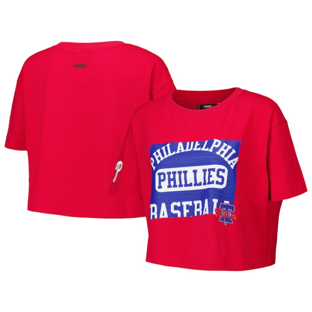 Philadelphia Phillies Pro Standard Women's Made To Play Boxy Cropped T-Shirt - MLB