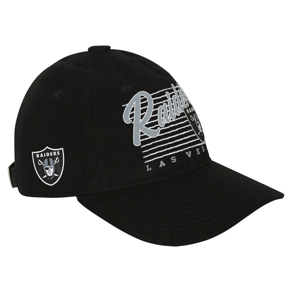 Las Vegas Raiders Youth Retro Wooly Adjustable Hat Black | NFL