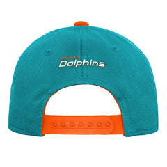 Miami Dolphins Youth Team Pre-Curved Adjustable Hat Aqua | NFL