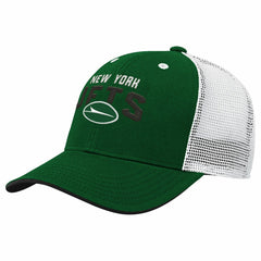 New York Jets Youth Core Lockup Trucker Adjustable Hat Green | NFL