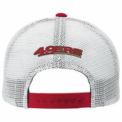 San Francisco 49ers Youth Core Lockup Trucker Adjustable Hat Scarlet | NFL