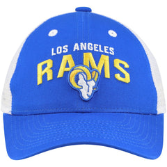 Los Angeles Rams Preschool Core Lockup Trucker Adjustable hat Royal | NFL